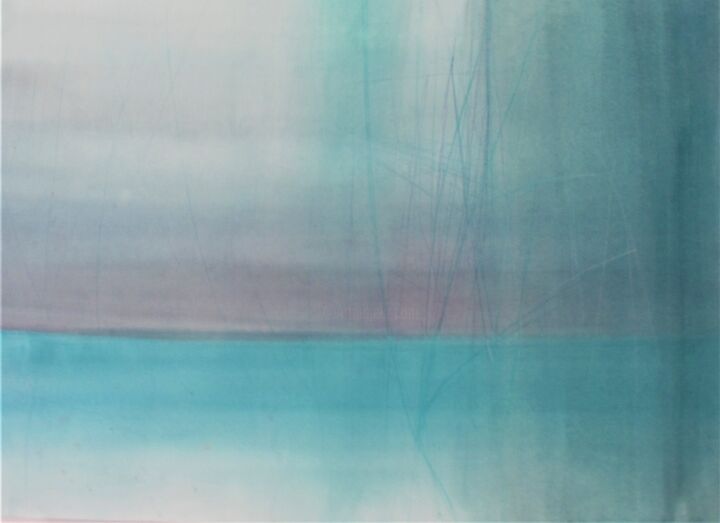 Peinture intitulée "Sans titre" par Sylvie Martinetti, Œuvre d'art originale, Aquarelle
