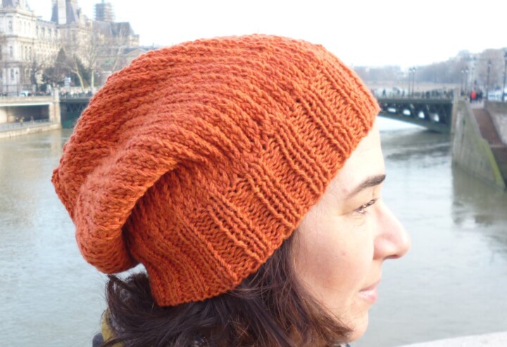 "Bonnet "pont de par…" başlıklı Design Sylvie Moussier (La tête en fête) tarafından, Orijinal sanat, Şapkalar ve şapkalar