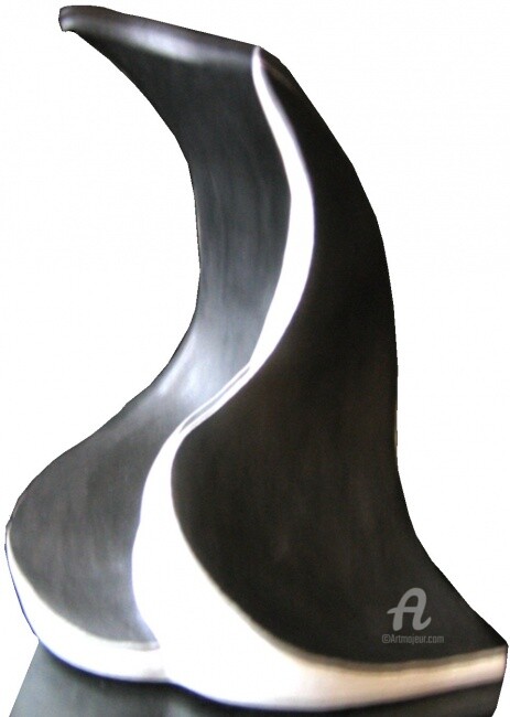 Sculpture intitulée "courbe féminine" par Sylvie Roger-Boucher, Œuvre d'art originale, Terre cuite
