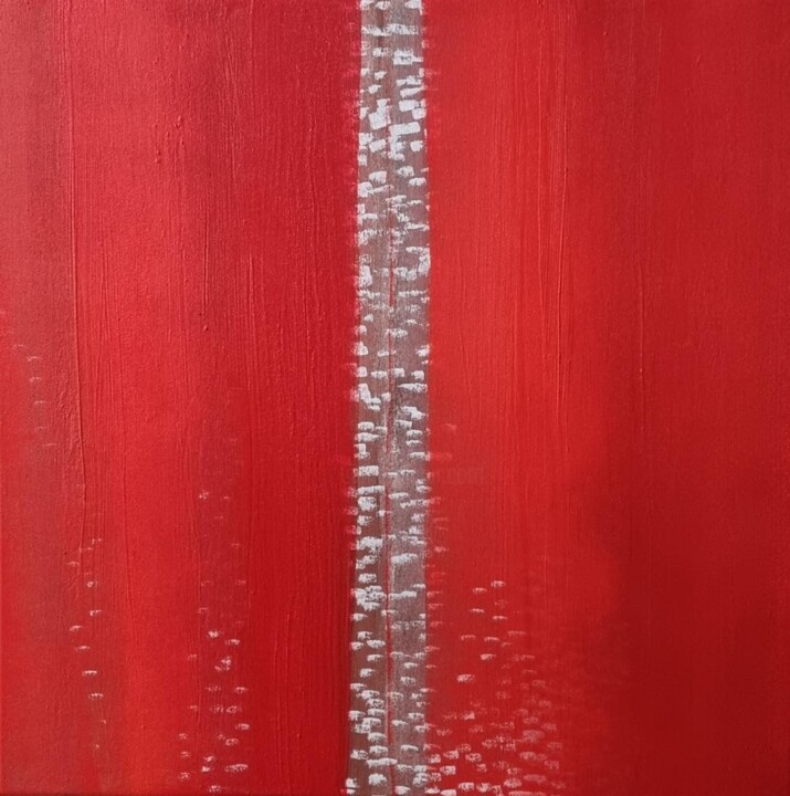 Peinture intitulée "Empreintes" par Sylvie Rumo, Œuvre d'art originale, Acrylique Monté sur Châssis en bois