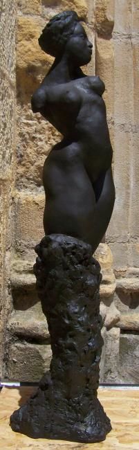 Sculpture titled "NIKITA au turban -…" by Sylvie Breger (SylviABREGER), Original Artwork, Terra cotta