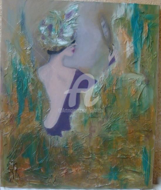 Painting titled "Miroir, mon beau mi…" by Sbx, Original Artwork
