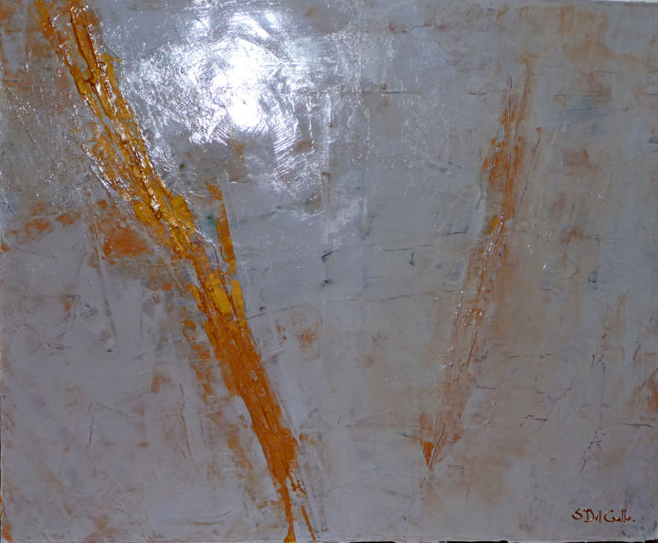 Painting titled "BLANC" by Sylvie Del Gallo, Original Artwork