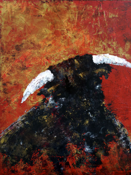 Pittura intitolato "ABRIVADO" da Sylvie Del Gallo, Opera d'arte originale