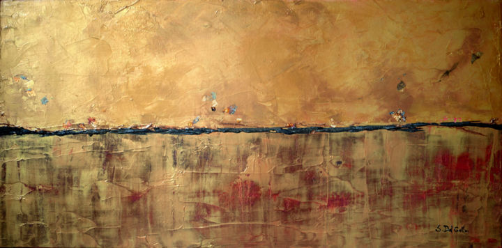Peinture intitulée "L'ETE" par Sylvie Del Gallo, Œuvre d'art originale, Acrylique