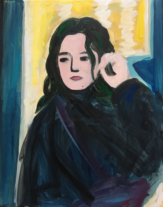 Peinture intitulée "JARDIN" par Sylvie Galard, Œuvre d'art originale, Acrylique