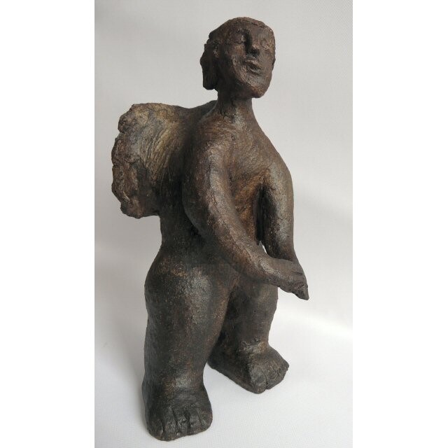 Скульптура под названием "ANGE" - Sylviehebrard, Подлинное произведение искусства, Керамика