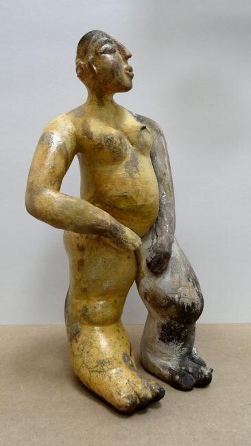 Sculpture intitulée "Pâques" par Sylviehebrard, Œuvre d'art originale, Céramique