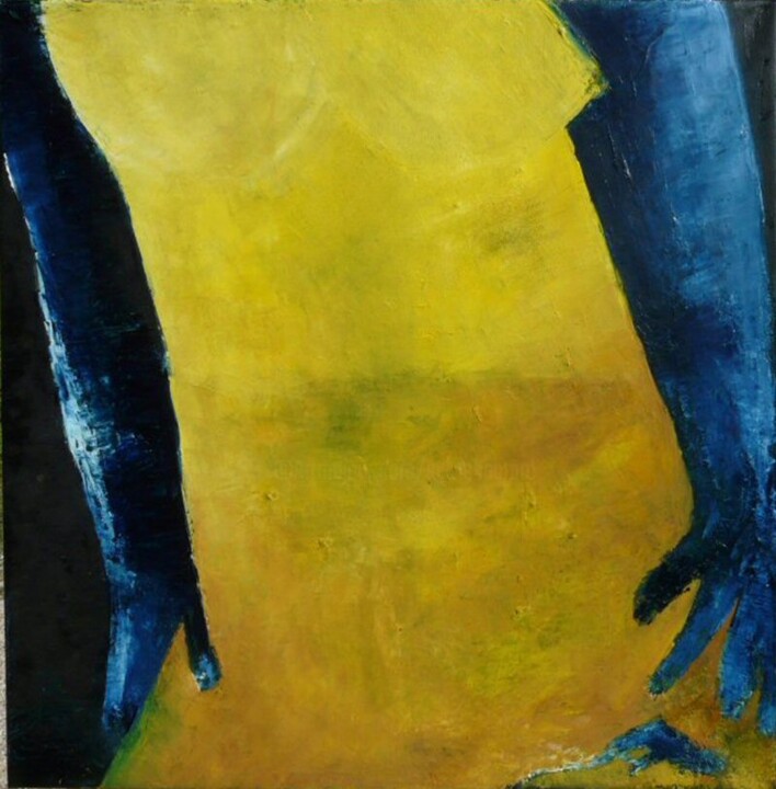 Malerei mit dem Titel "Traverssée" von Sylviehebrard, Original-Kunstwerk, Öl