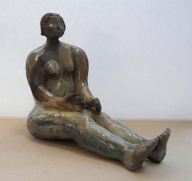 Sculpture intitulée "PATIENCE N°2" par Sylviehebrard, Œuvre d'art originale, Céramique