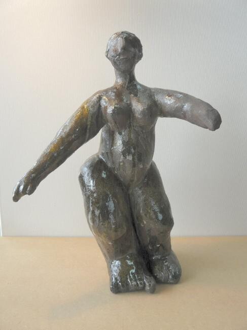 Skulptur mit dem Titel "Swing" von Sylviehebrard, Original-Kunstwerk, Keramik