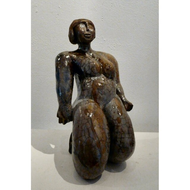 Sculpture intitulée "Océane" par Sylviehebrard, Œuvre d'art originale, Céramique