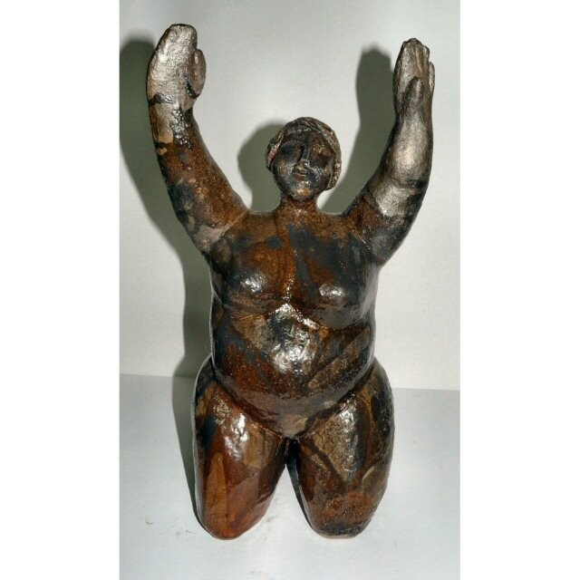 Sculpture titled "EMERGENCE" by Sylviehebrard, Original Artwork, Ceramics