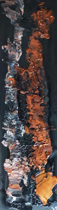 Peinture intitulée "Backbone" par Sylvine Menonville, Œuvre d'art originale, Acrylique