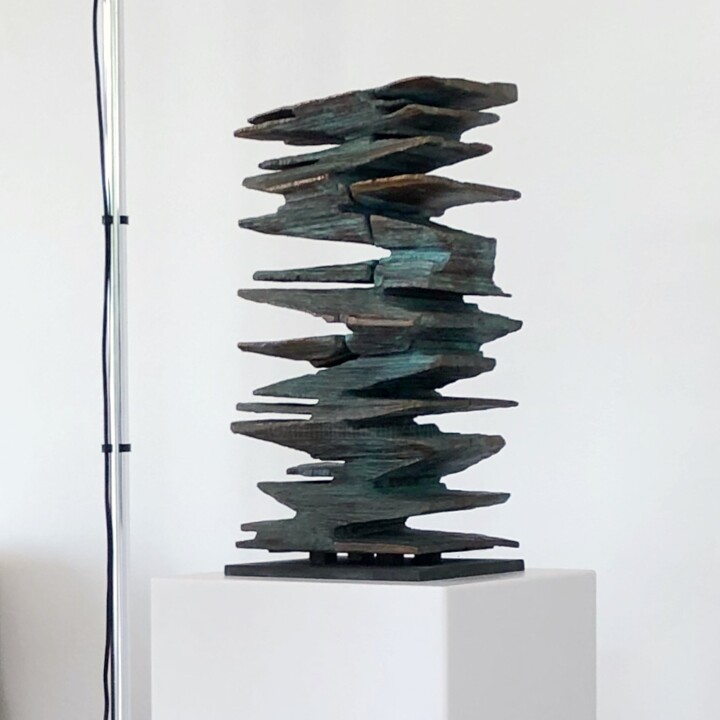 Скульптура под названием "Big Floater" - Sylvio Eisl, Подлинное произведение искусства, Бронза