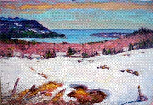 Painting titled "BStPaulSpring_Thaw2…" by Sylvio Gagnon, Original Artwork