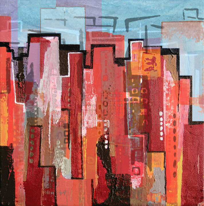 Arts numériques intitulée "Skyline 6" par Symesia, Œuvre d'art originale, Peinture numérique