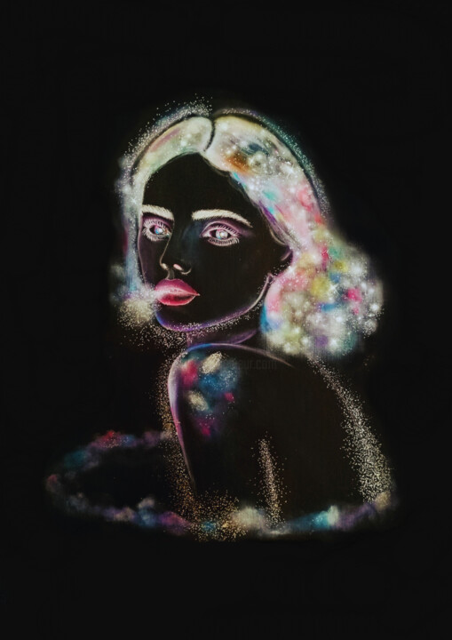 Peinture intitulée "Mother Universe" par Syncope Mars, Œuvre d'art originale, Acrylique