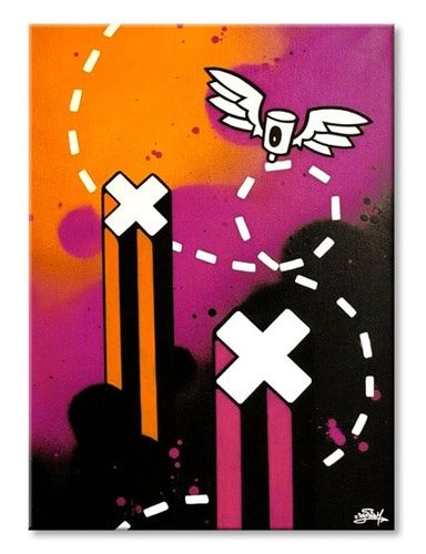 Peinture intitulée "Graffiti Art Déco #…" par Syndrom, Œuvre d'art originale, Huile