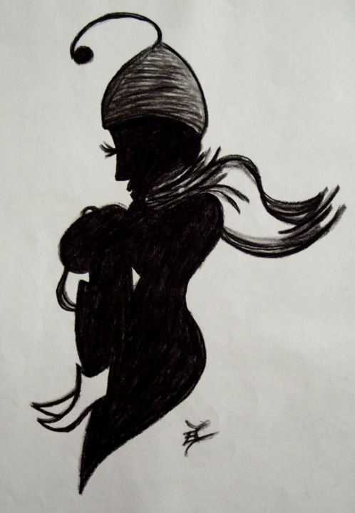 Drawing titled "Petite pause dans l…" by Syrel'Ile, Original Artwork