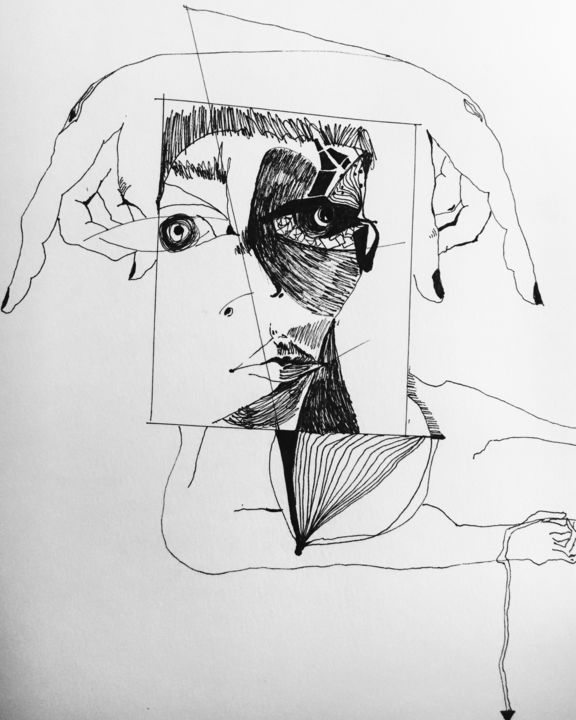 Desenho intitulada ""Start"" por Syuzineh G., Obras de arte originais, Caneta de gel
