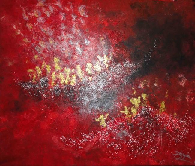 Painting titled "DELIVRANCE" by Sandra Szaja, Original Artwork