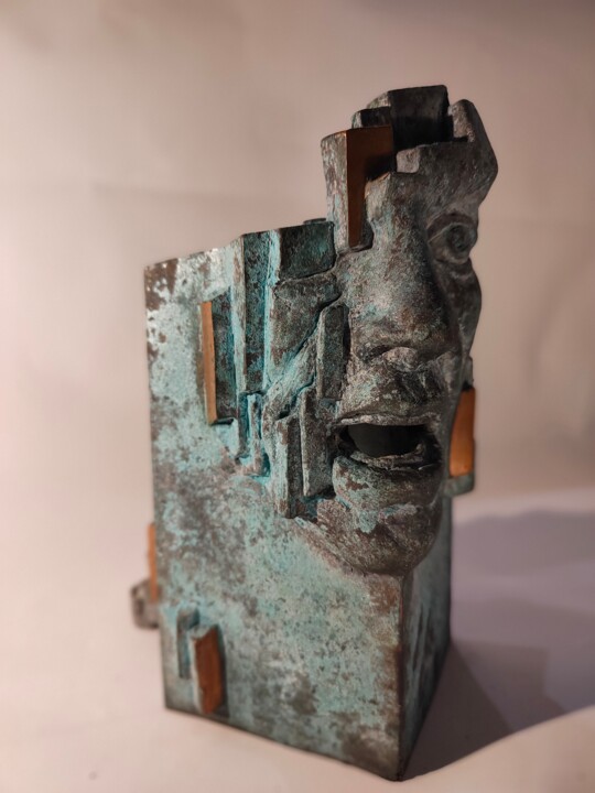 Sculpture titled "Disintegration of t…" by Szymon Dajnowicz, Original Artwork, Bronze