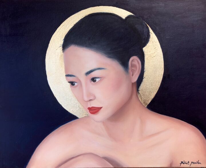 Painting titled "“Entirety”" by Monika Bálint, Original Art, Oil