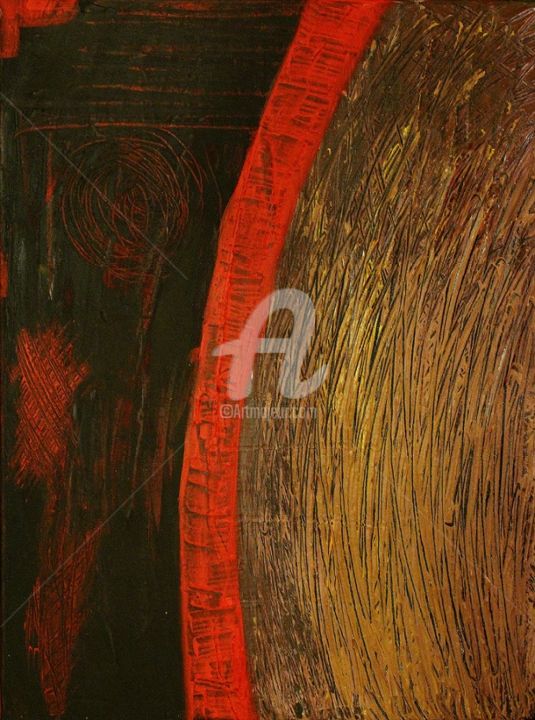 Malerei mit dem Titel "Scar" von Szpior Amenra, Original-Kunstwerk, Acryl