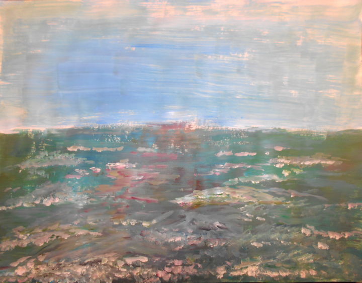 Schilderij getiteld "sea" door Tom Schrijver, Origineel Kunstwerk, Acryl