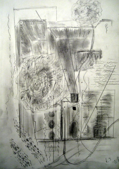 Drawing titled "dreambox" by Tom Schrijver, Original Artwork, Pencil