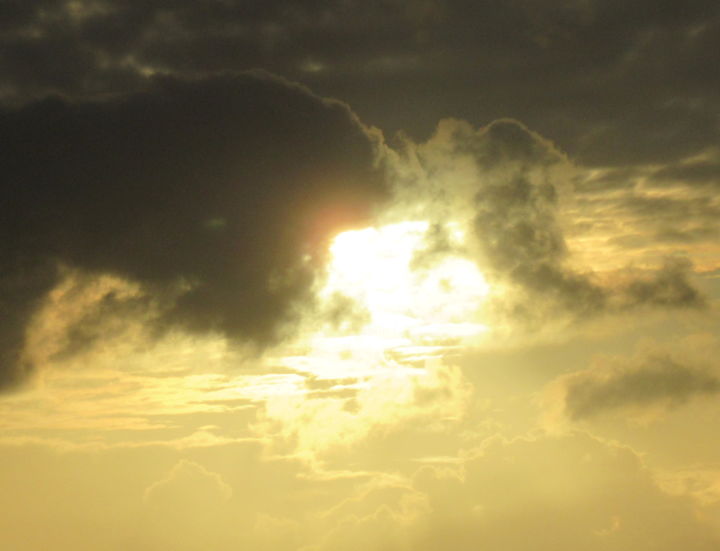 Photography titled "sun and clouds" by Tom Schrijver, Original Artwork, Digital Photography