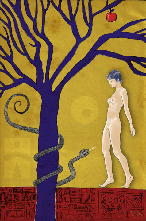 Arts numériques intitulée "eVe" par Tato, Œuvre d'art originale, Peinture numérique