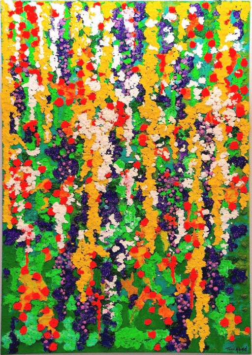 Painting titled "Primavera" by Toni Abad Guijarro, Original Artwork, Acrylic