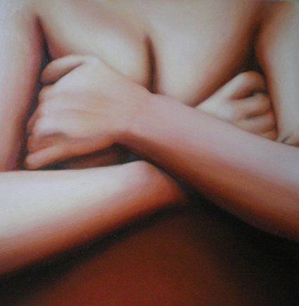 Peinture intitulée "la pudeur" par Valérie Voinchet, Œuvre d'art originale