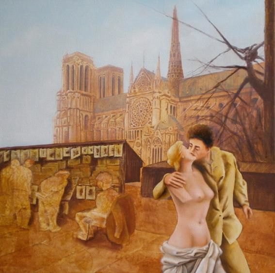 Картина под названием "The most unlikely m…" - Valérie Voinchet, Подлинное произведение искусства, Акрил
