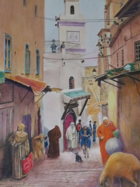 Rue De La Casbah Dalger Painting By J Tafforeau Artmajeur