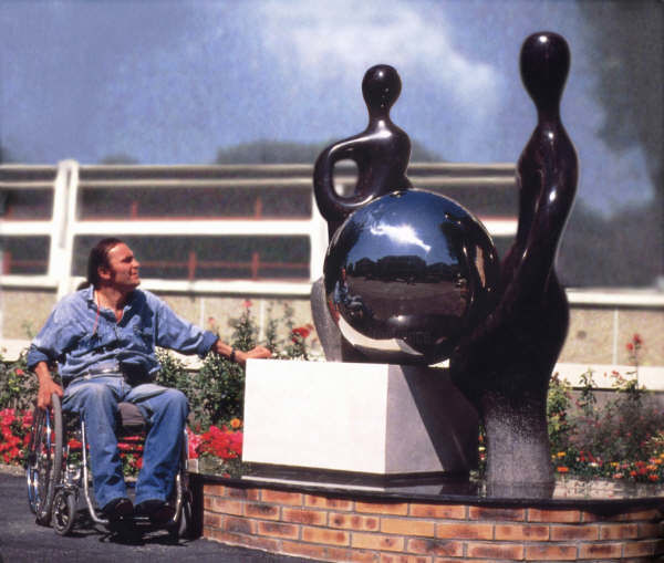 Sculpture titled "la Transmission." by Georges Tag, Original Art,