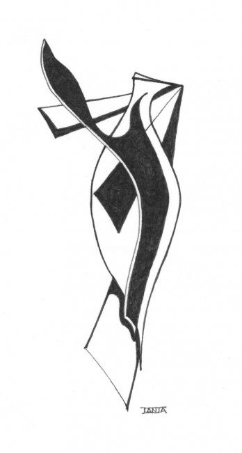 Drawing titled "ELEGANCE" by Tahala, Original Art,