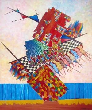 Painting titled "Communication" by Mohamed Tahdaini, Original Artwork