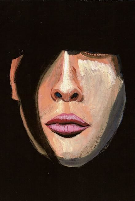 Pintura titulada "face.jpg" por Takatomo Homma, Obra de arte original