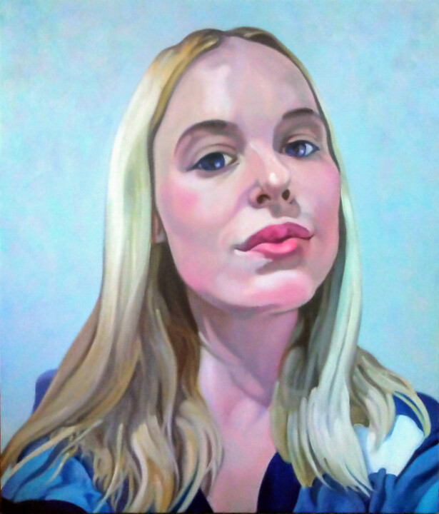Schilderij getiteld "Selfie" door Takuart, Origineel Kunstwerk, Olie