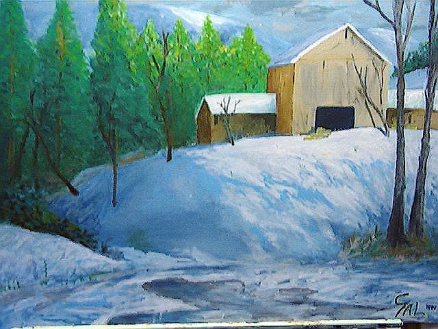 Painting titled "winter-morning.jpg" by Tal Rogers Jr, Original Artwork