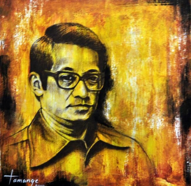 Painting titled "ninoy: di ka nag-ii…" by tamange, Original Art,