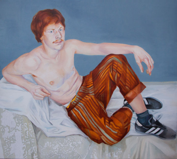 Картина под названием "Untitled" - Tamar Maglaperidze, Подлинное произведение искусства, Масло