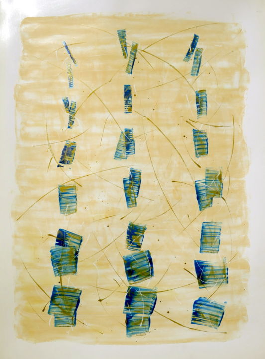 Malarstwo zatytułowany „Equilibres instable…” autorstwa Tamar Parada, Oryginalna praca, Akryl