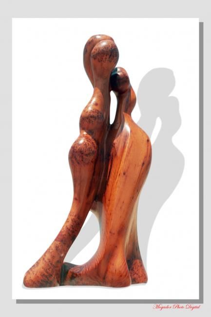 Sculpture intitulée "dancing couple" par Mustafa Boumzzough, Œuvre d'art originale