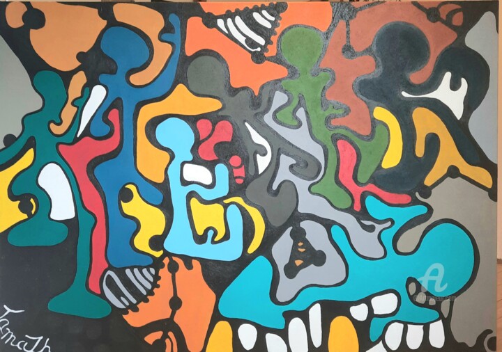 Schilderij,  44,9x63,8 in 