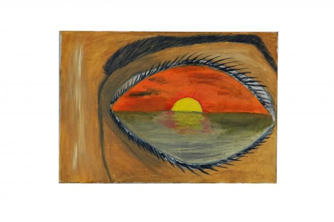 Painting titled "Magic eyes" by Sniper, Original Artwork
