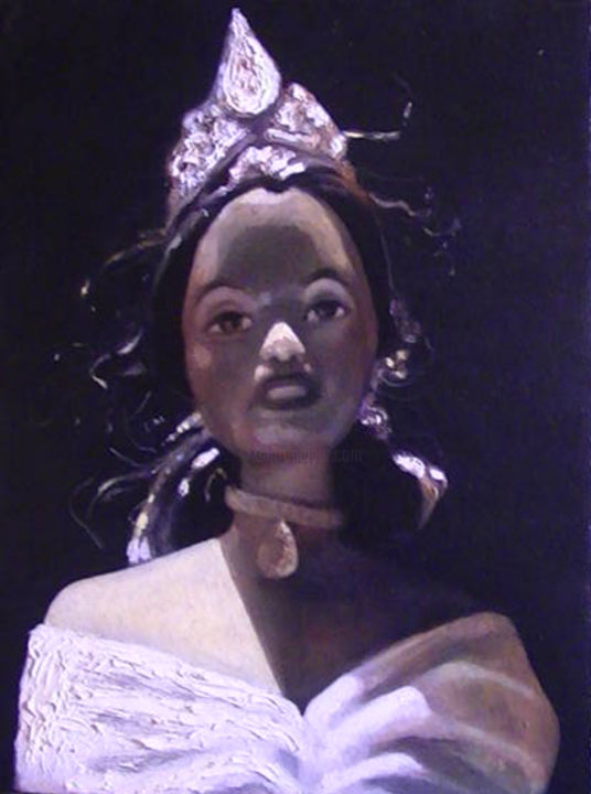 Painting titled "REINA" by Tancara, Original Artwork, Oil
